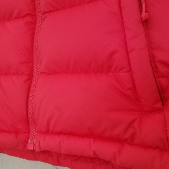 North Face Womens Small Red 700 Goose Down Nuptse Puffer Jacket Winter Ski Coat - Picture 8 of 10